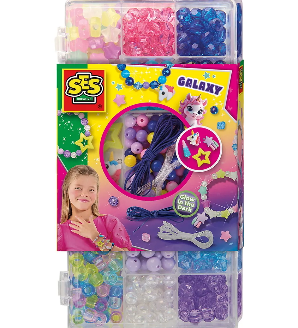 SES Creative Kreasæt*Smykkesæt - Galaxy Perler