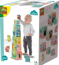 SES Creative Stablelegetøj*Stableklodser - Dyrefigurer