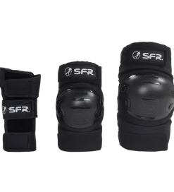 Rulleskøjter|Rulleskøjter-SFR Beskyttelsessæt - Youth Ramp Triple Pad Set - Sort