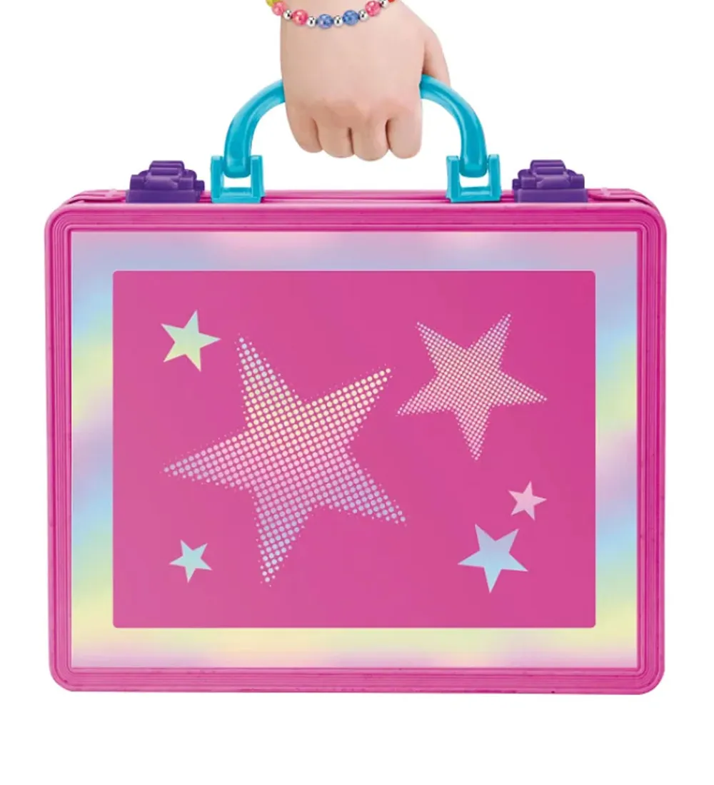 Sminke-Shimmer N Sparkle Sminkekuffert m. Lys - Pink