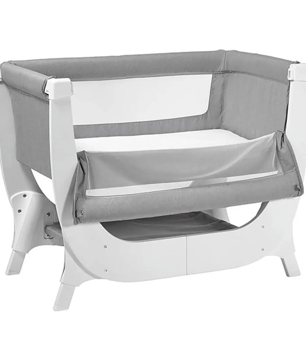 Shnuggle Senge*Babyseng - Air - Bedside Crib - 95x56 cm - Dove Grey