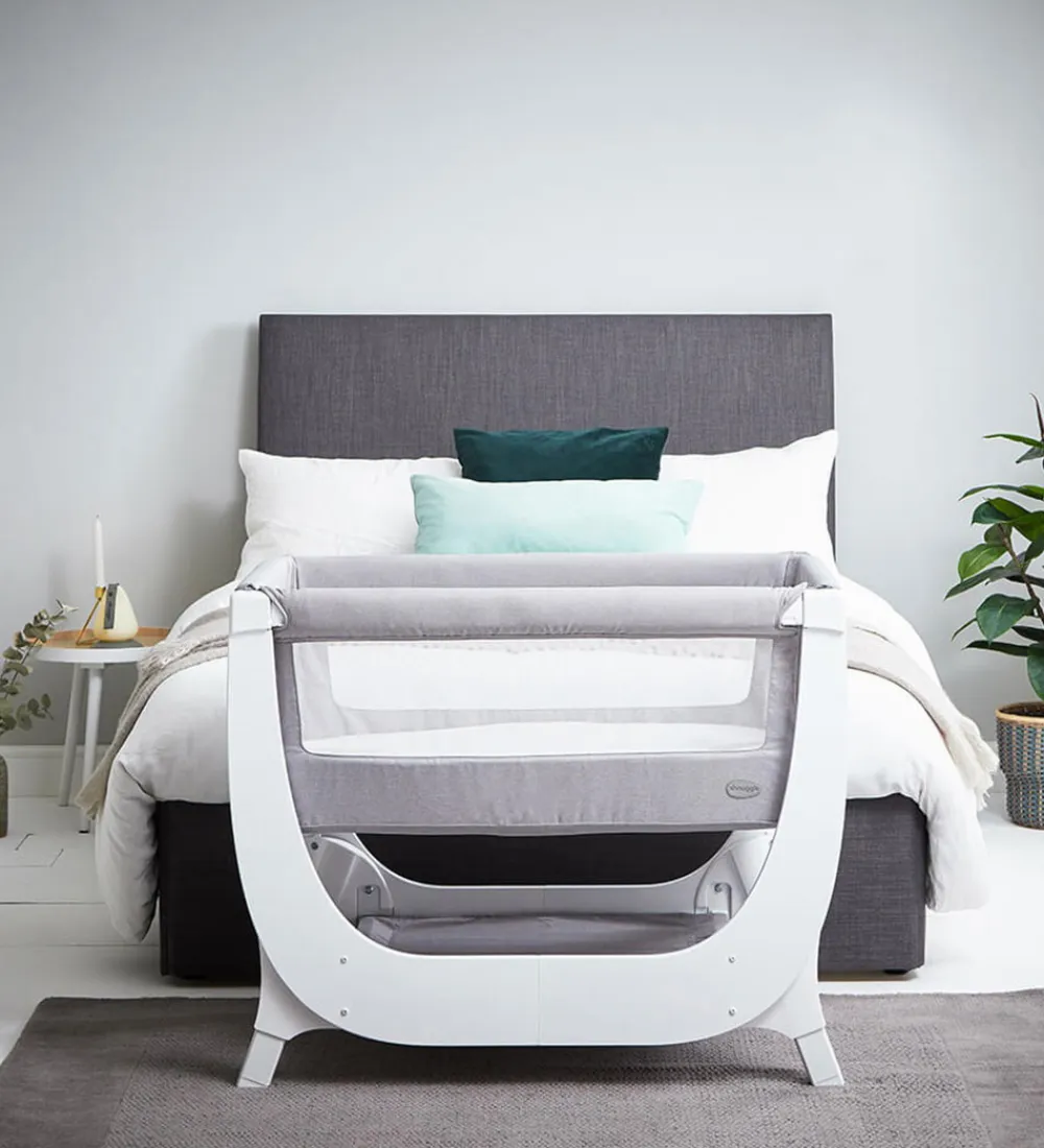 Shnuggle Senge*Babyseng - Air - Bedside Crib - 95x56 cm - Dove Grey