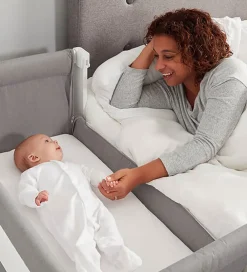 Shnuggle Senge*Babyseng - Air - Bedside Crib - 95x56 cm - Dove Grey