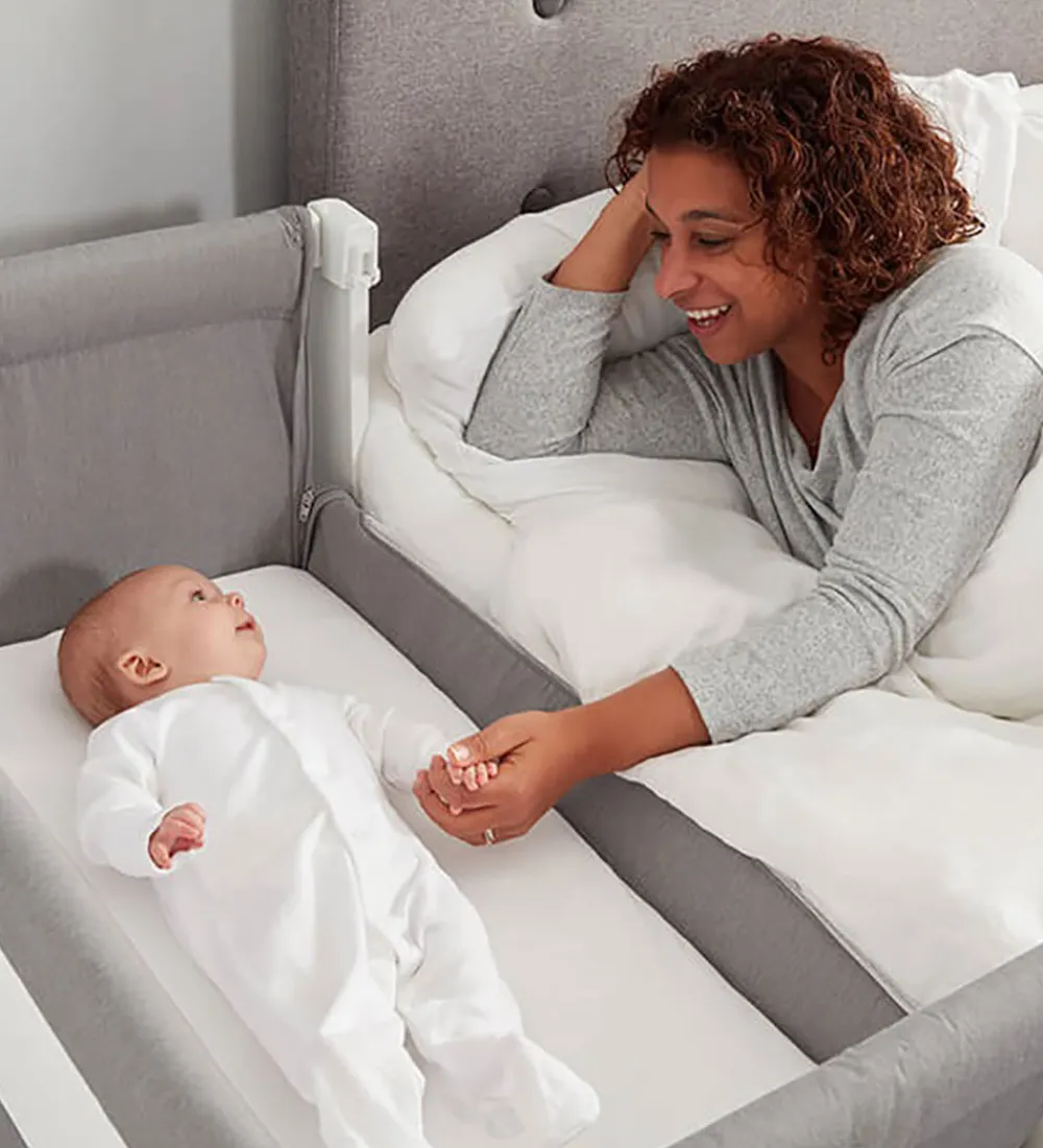 Shnuggle Senge*Babyseng - Air - Bedside Crib - 95x56 cm - Dove Grey