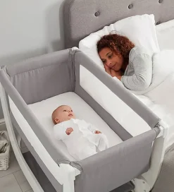 Shnuggle Senge*Babyseng - Air - Bedside Crib - 95x56 cm - Dove Grey