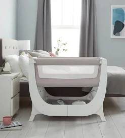 Shnuggle Senge*Babyseng - Air - Bedside Crib - 95x56 cm - Stone Grey