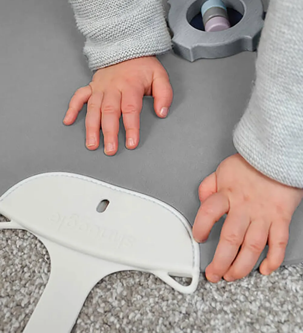 Shnuggle Puslepuder Og -Underlag*Puslemåtte - Yoga - Grå