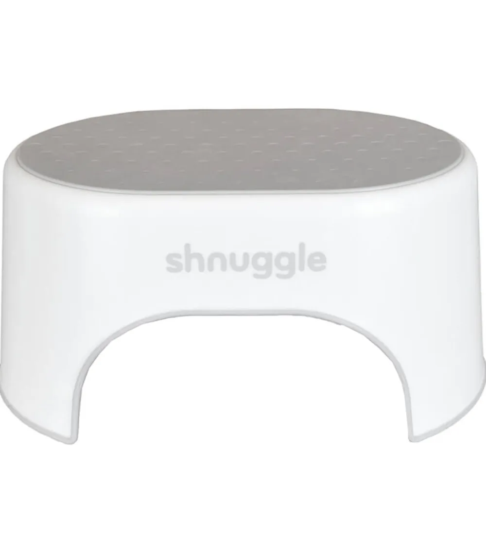 Skamler-Shnuggle Skammel - 38x26x18 cm - Hvid m. Grå
