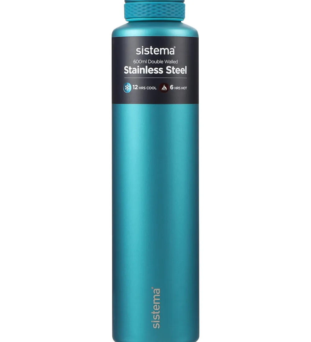 Termoflasker|Drikkedunke-Sistema Termoflaske - Stainless Steel - 600 ml - Wild Teal