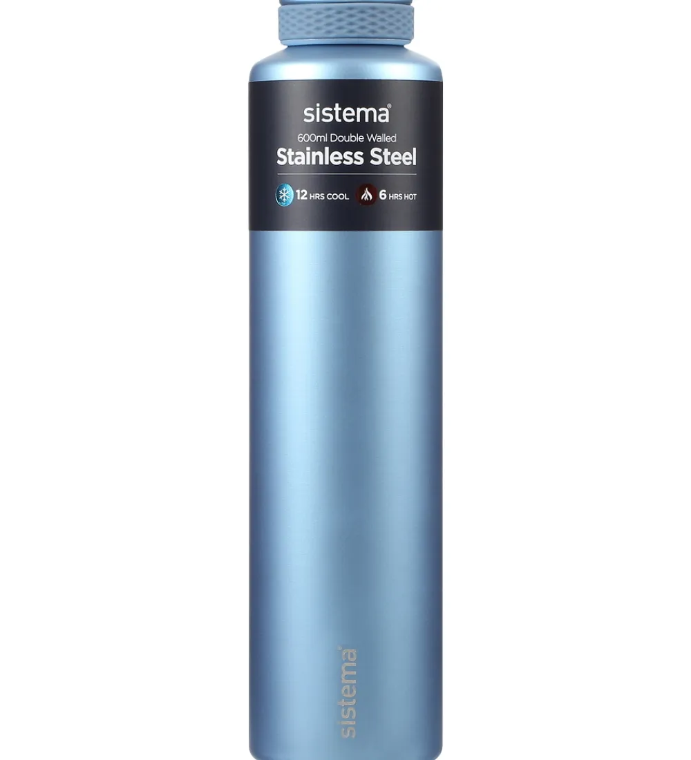 Sistema Termoflasker|Drikkedunke*Termoflaske - Stainless Steel - 600 ml - Peace Blue