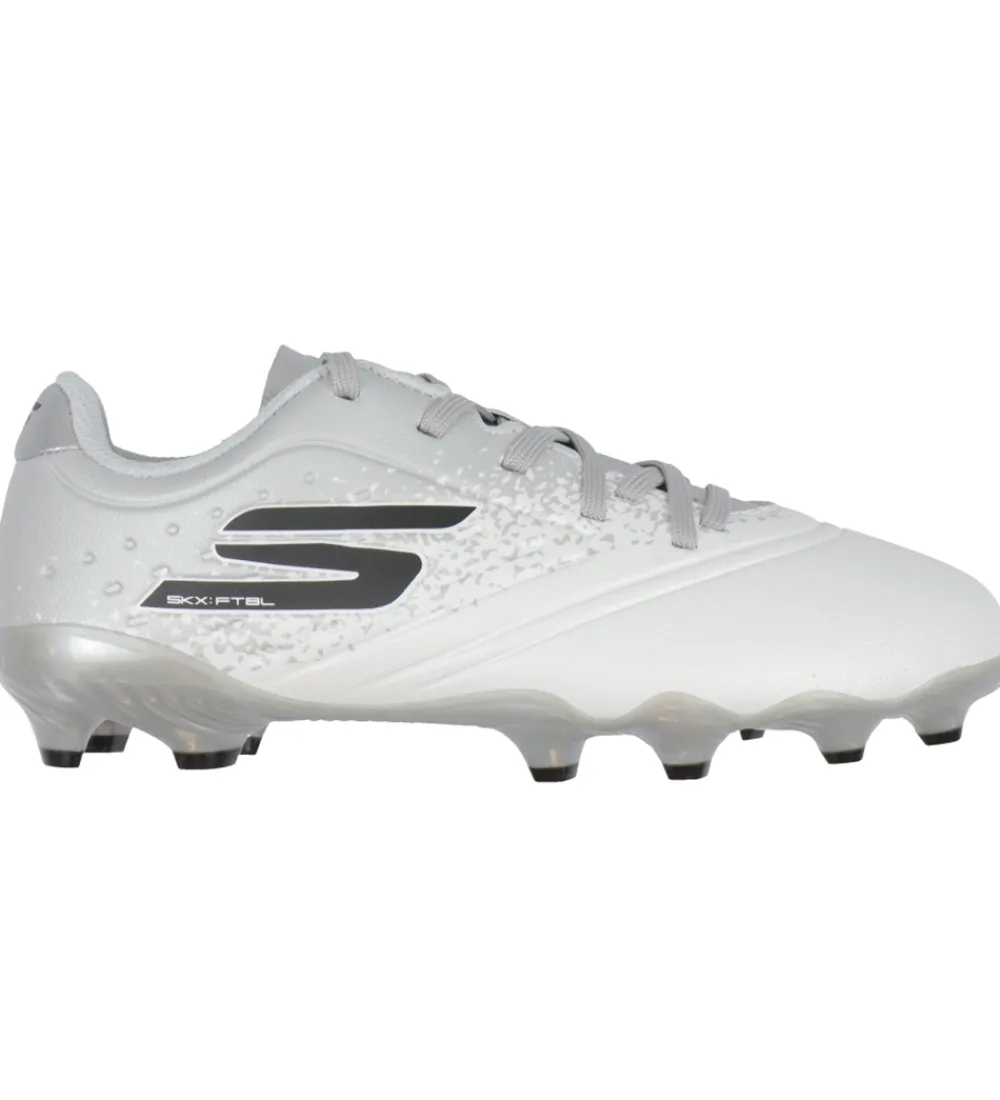 Skechers Fodboldstøvler - Græs (Fg)*Fodboldstøvler - Razor 1.5 JR Youth FG - Hvid/Sølv