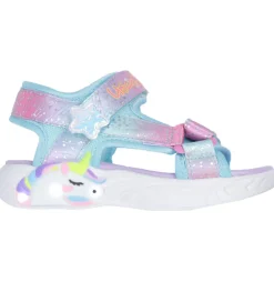 Skechers Blinkesko*Sandaler m. Lys - Unicorn Dreams - Purple Multicolor