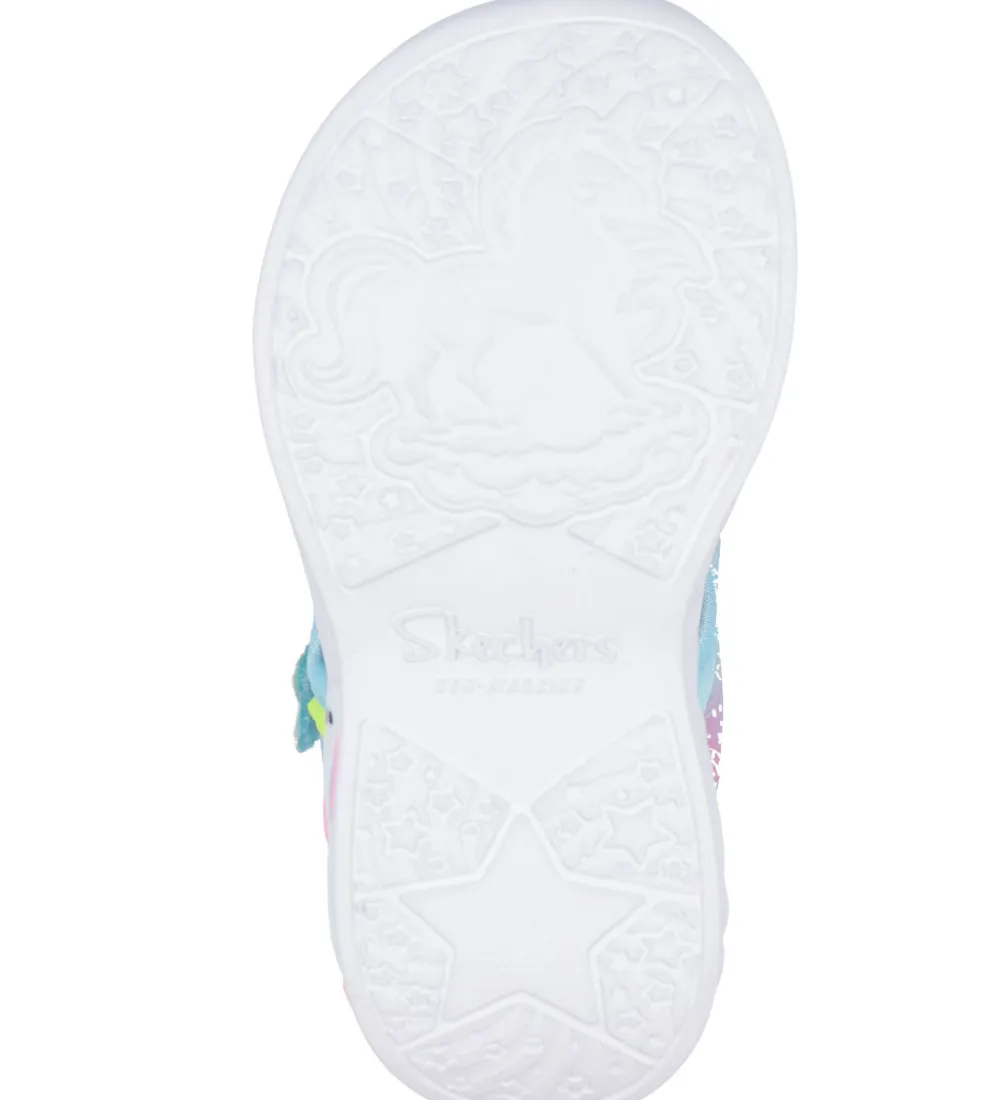 Skechers Blinkesko*Sandaler m. Lys - Unicorn Dreams - Purple Multicolor