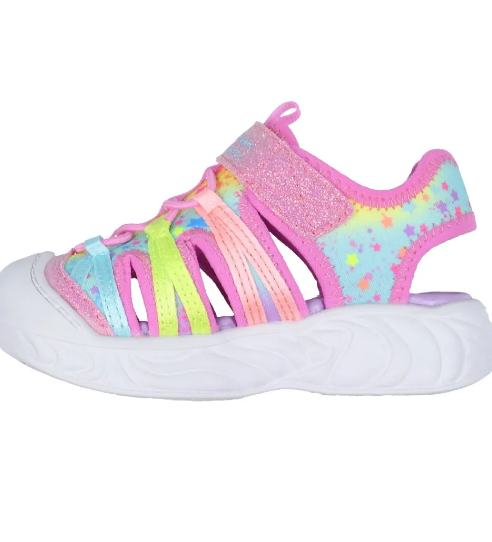 Skechers Blinkesko*Sandaler m. Lys - Unicorn Dreams Explorer - Pink/Multi