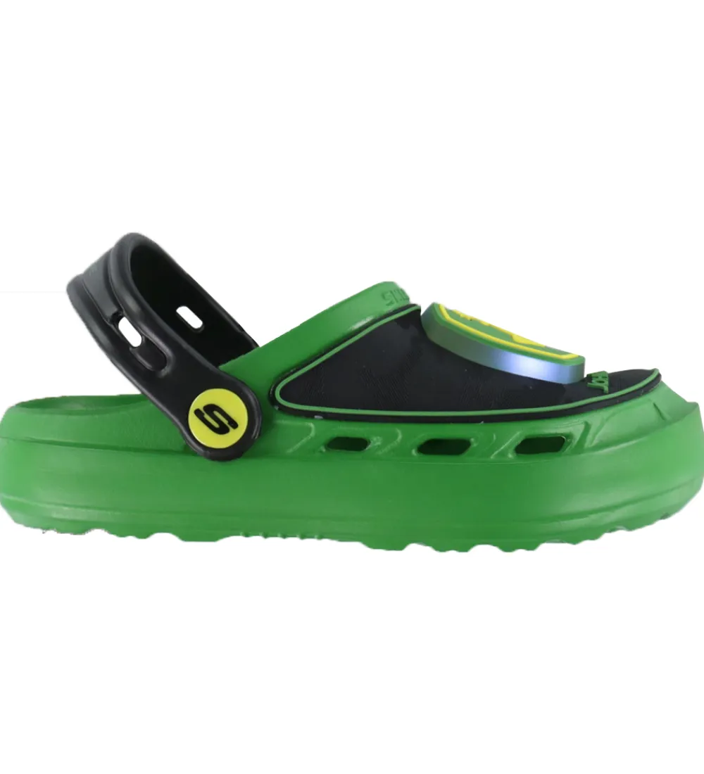 Sandaler|Blinkesko-Skechers Sandaler m. Lys - John Deere - Sort/Grøn