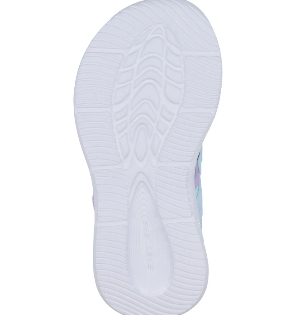 Blinkesko-Skechers Sandaler m. Lys - Sola Glow - Light Blue Lavender