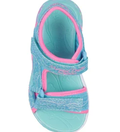 Sandaler|Blinkesko-Skechers Sandaler m. Lys - Mermaid Dreams - Blue/Multi