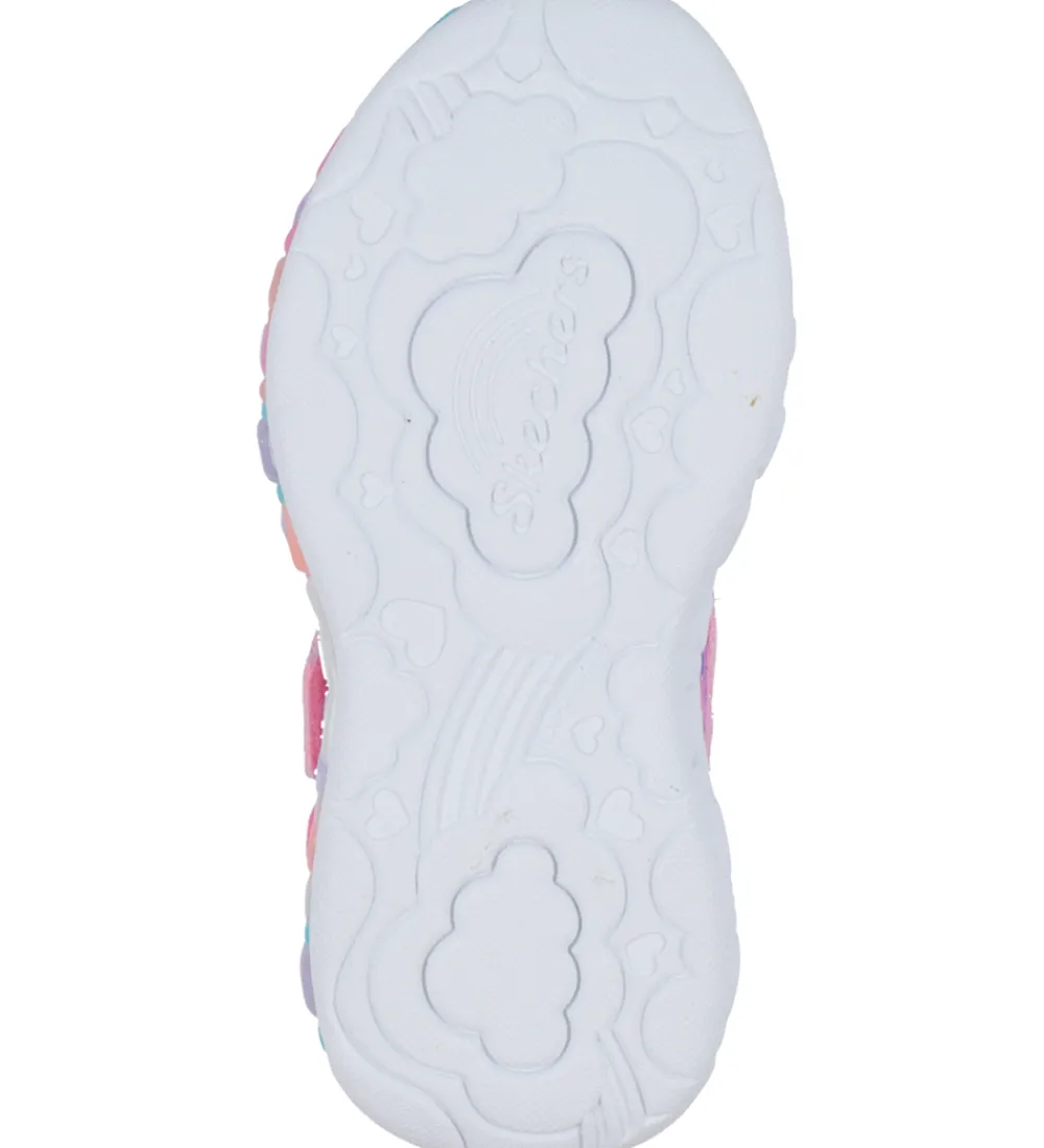 Blinkesko-Skechers Sko m. Lys - Eternal Heart Lights - Lys Pink/Multi