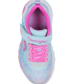 Skechers Blinkesko*Sko m. Lys - Eternal Heart Lights - Lyseblå/Multi
