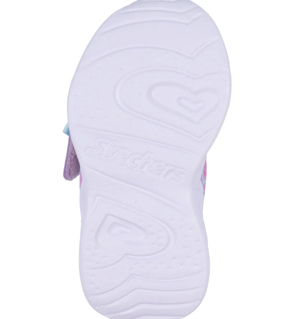 Skechers Blinkesko*Sko m. Lys - Eternal Heart Lights - Lyseblå/Multi