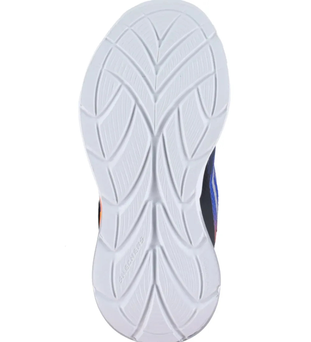 Blinkesko-Skechers Sko m. Lys - Flex-Glow Ultra - Sort/Blå