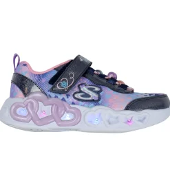 Skechers Blinkesko*Sko m. Lys - Heart Jewels - Navy/Multi