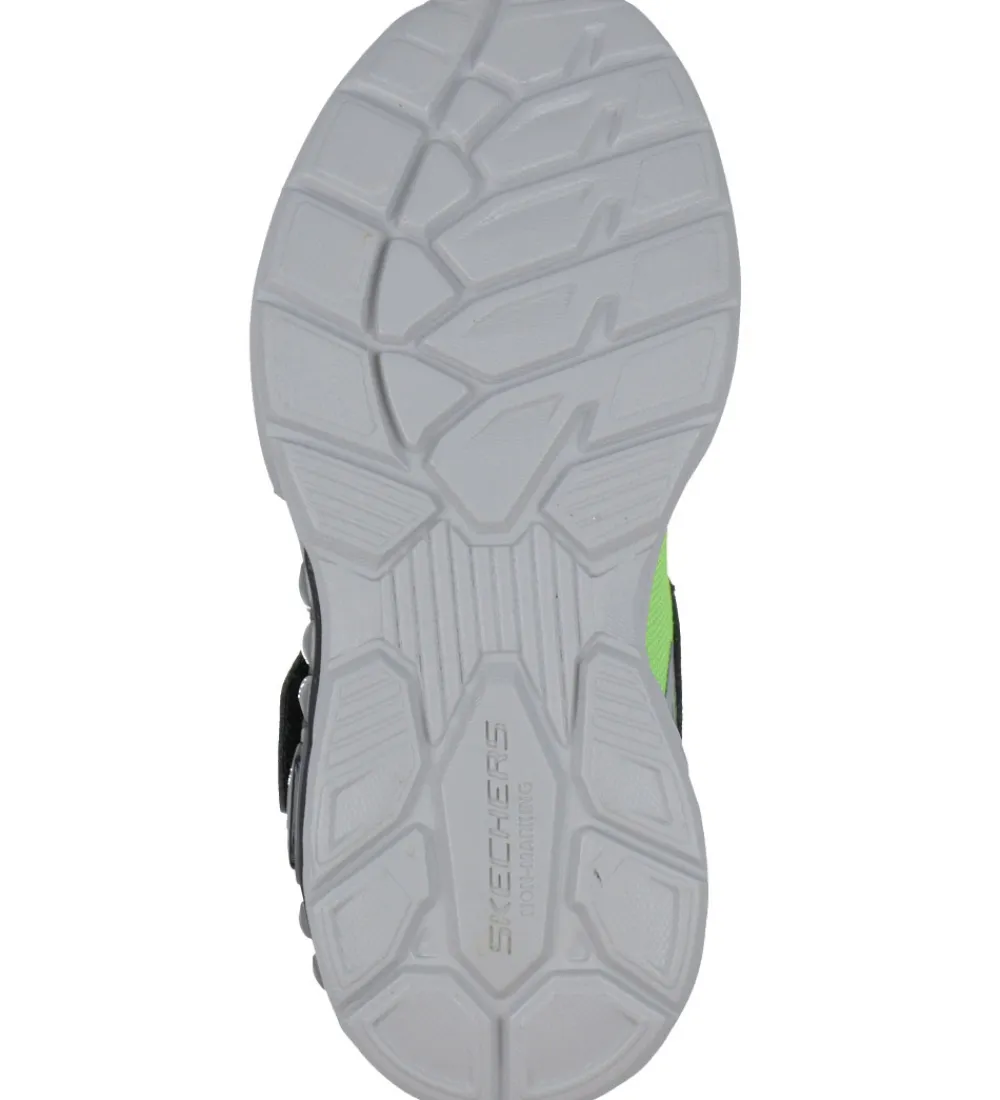 Blinkesko-Skechers Sko m. Lys - Light Storm 3 - Lime/Black