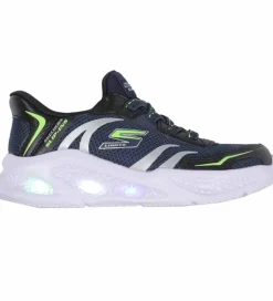 Skechers Blinkesko*Sko m. Lys - Meteor Light - Brisk Beams - Navy/Sort