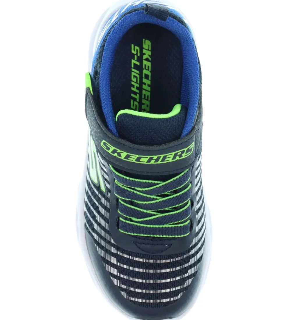 Skechers Blinkesko*Sko m. Lys - Twisty Brights - Navy/Blue