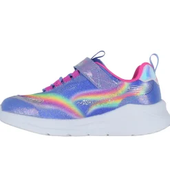 Skechers Blinkesko*Sko m. Lys - Unicorn Chaser - Blue/Multi