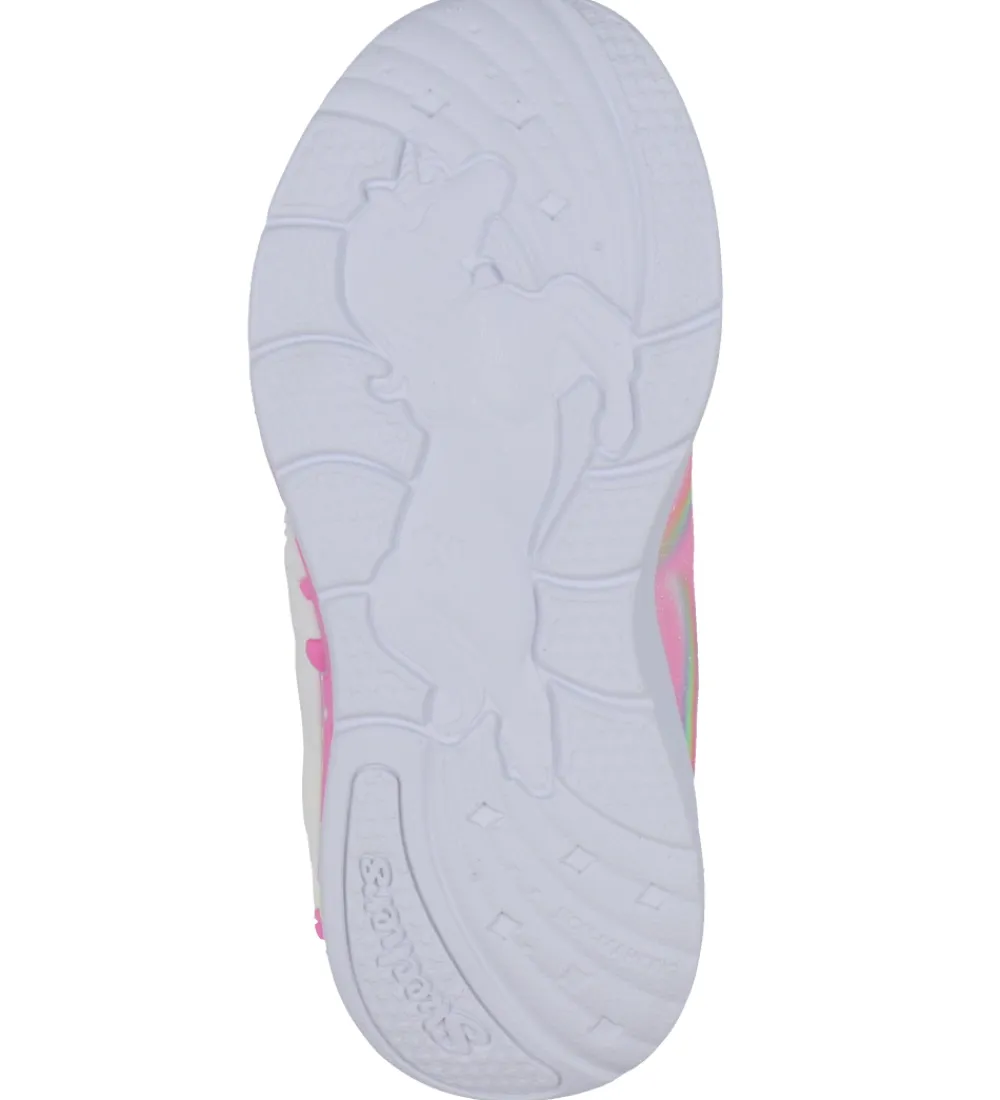 Blinkesko-Skechers Sko m. Lys - Unicorn Chaser - Pink/Multi