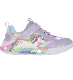 Skechers Blinkesko*Sko m. Lys - Unicorn Chaser - Lavender/Multi