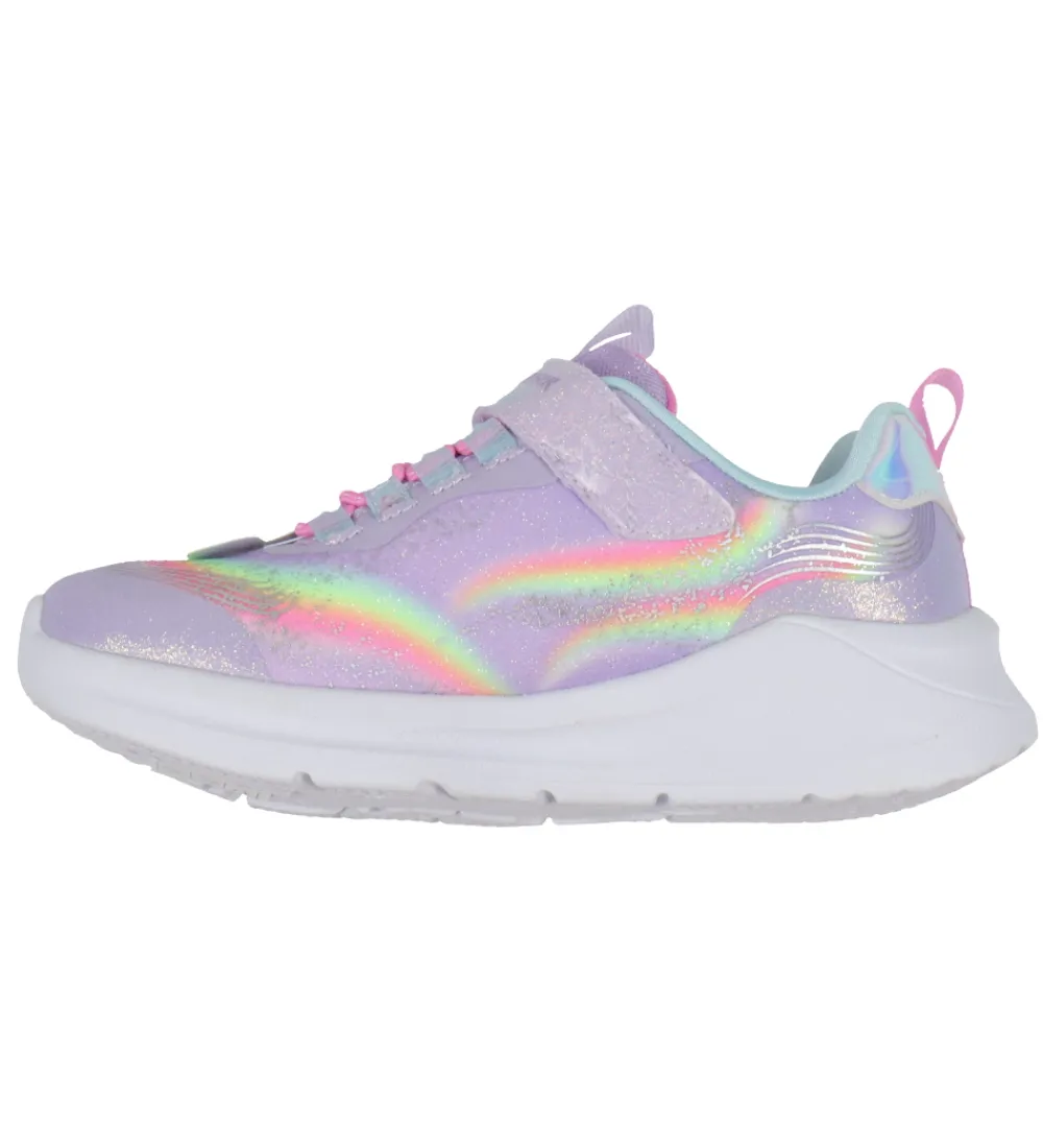 Skechers Blinkesko*Sko m. Lys - Unicorn Chaser - Lavender/Multi