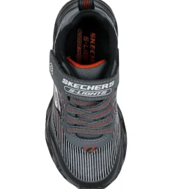 Skechers Blinkesko*Sko m. Lys - Vortex 2.0 - Black/Charcoal