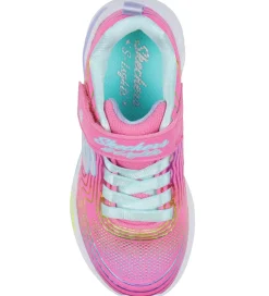 Skechers Blinkesko*Sko m. Lys - Wavy Beams - Pink/Multi