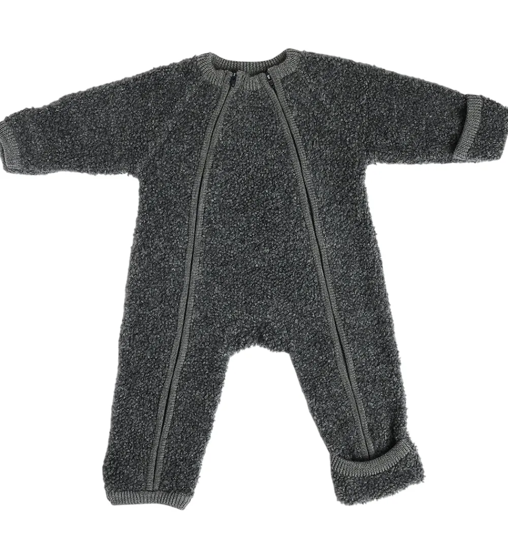Køredragter|Basis-Smallstuff - Køredragt m. Lynlås - Grey Melange
