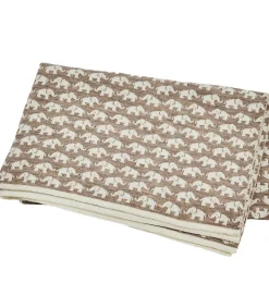 Smallstuff Børneværelset|Tæpper*Babytæppe - Uld - 80x100 cm - Elephants - Natur