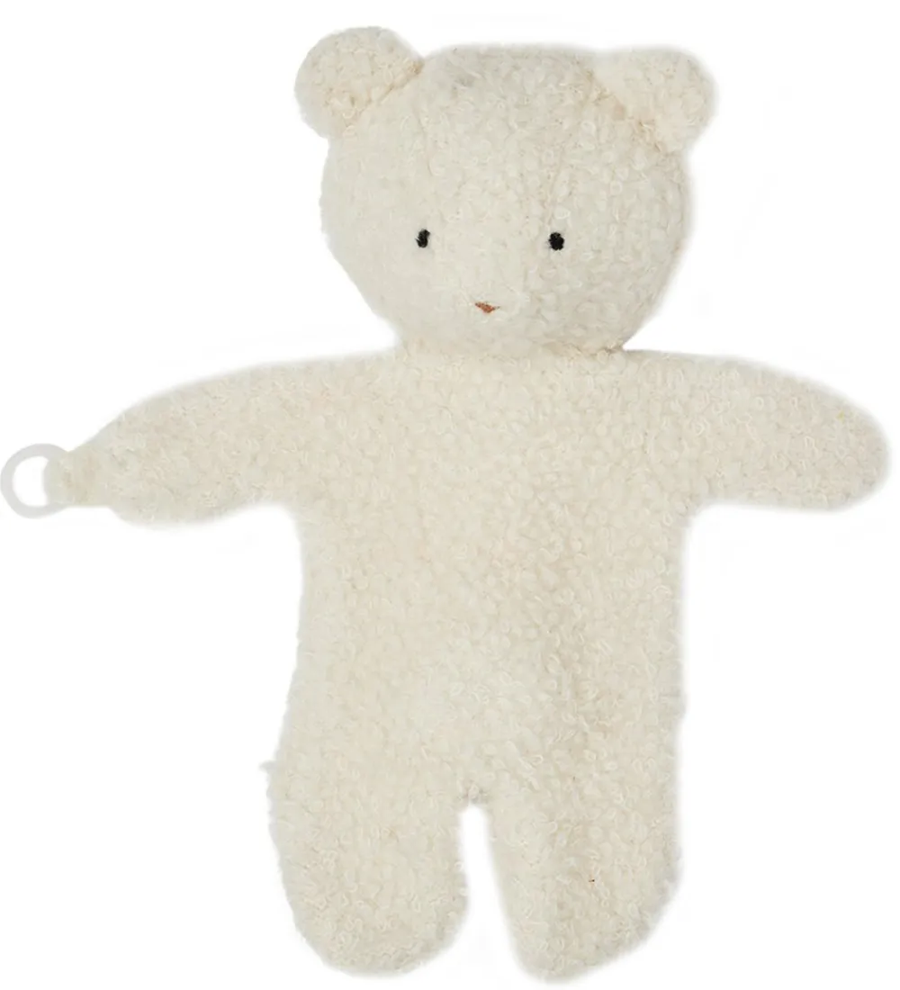 Sutteklude Og Nusseklude-Smallstuff Nussebamse - Uld - 29 cm - Off White