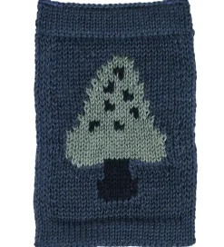 Flagranker-Smallstuff Strikket Flag - Svamp - Blå Motiv