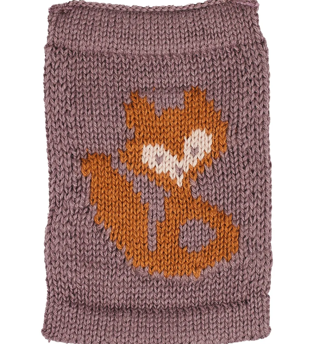 Flagranker-Smallstuff Strikket Flag - Ræv - Rosa Motiv