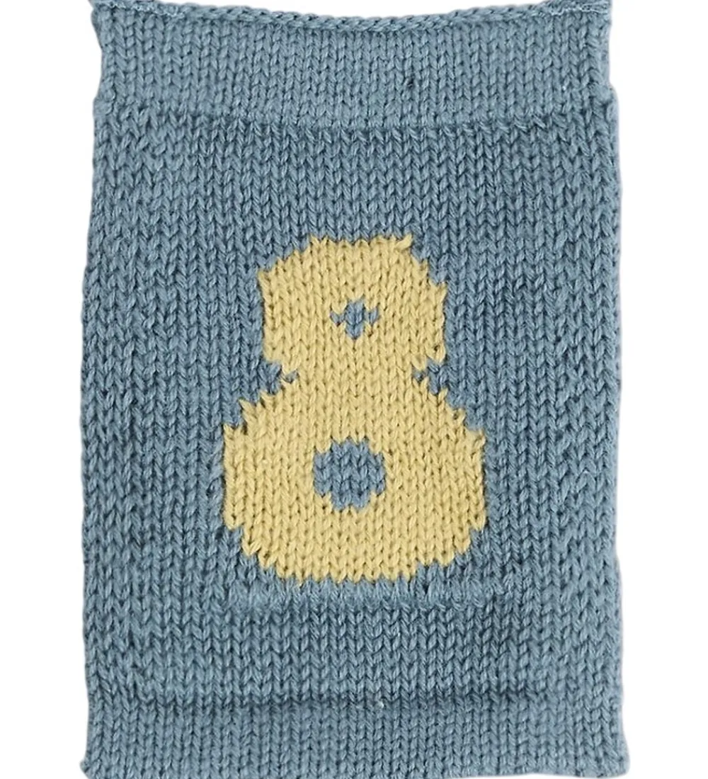 Smallstuff Flagranker|Dekoration*Strikket Flag - 8 - Blå Tal