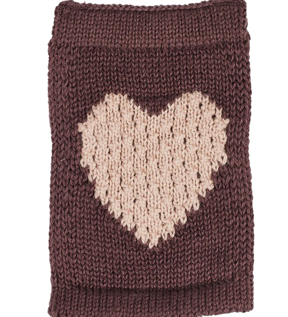 Smallstuff Flagranker*Strikket Flag - Hjerte - Rosa Motiv