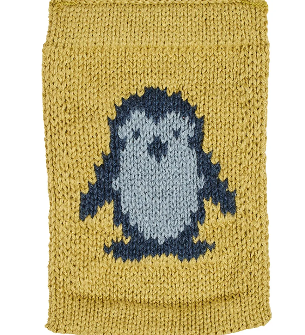 Smallstuff Flagranker*Strikket Flag - Pingvin - Blå Motiv