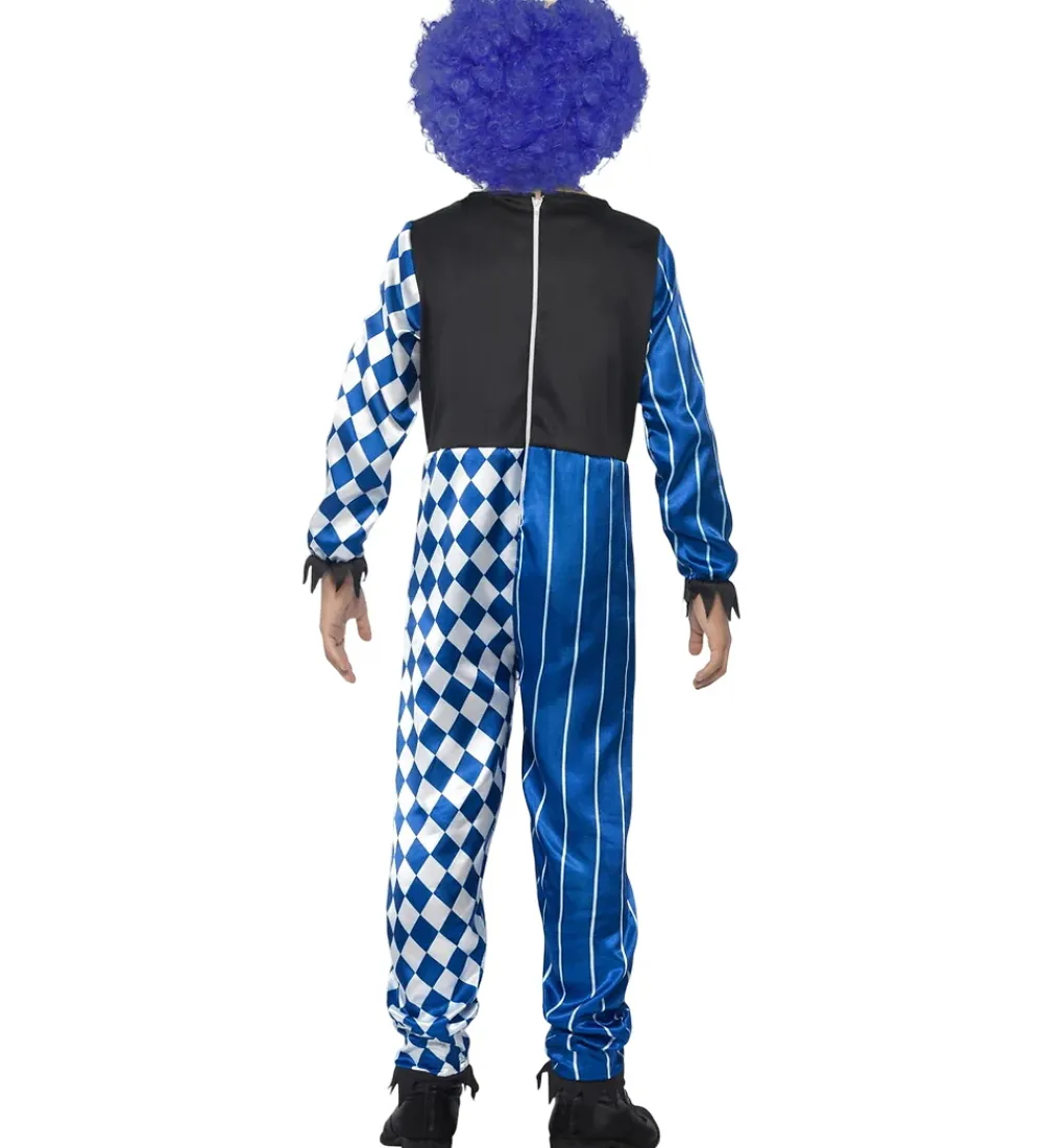 Smiffys Halloween*Udklædning - Deluxe Sinister Clown - Blue