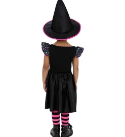 Udklædningstøj|Halloween-Smiffys Udklædning - Neon Star Witch - Rosa/Sort