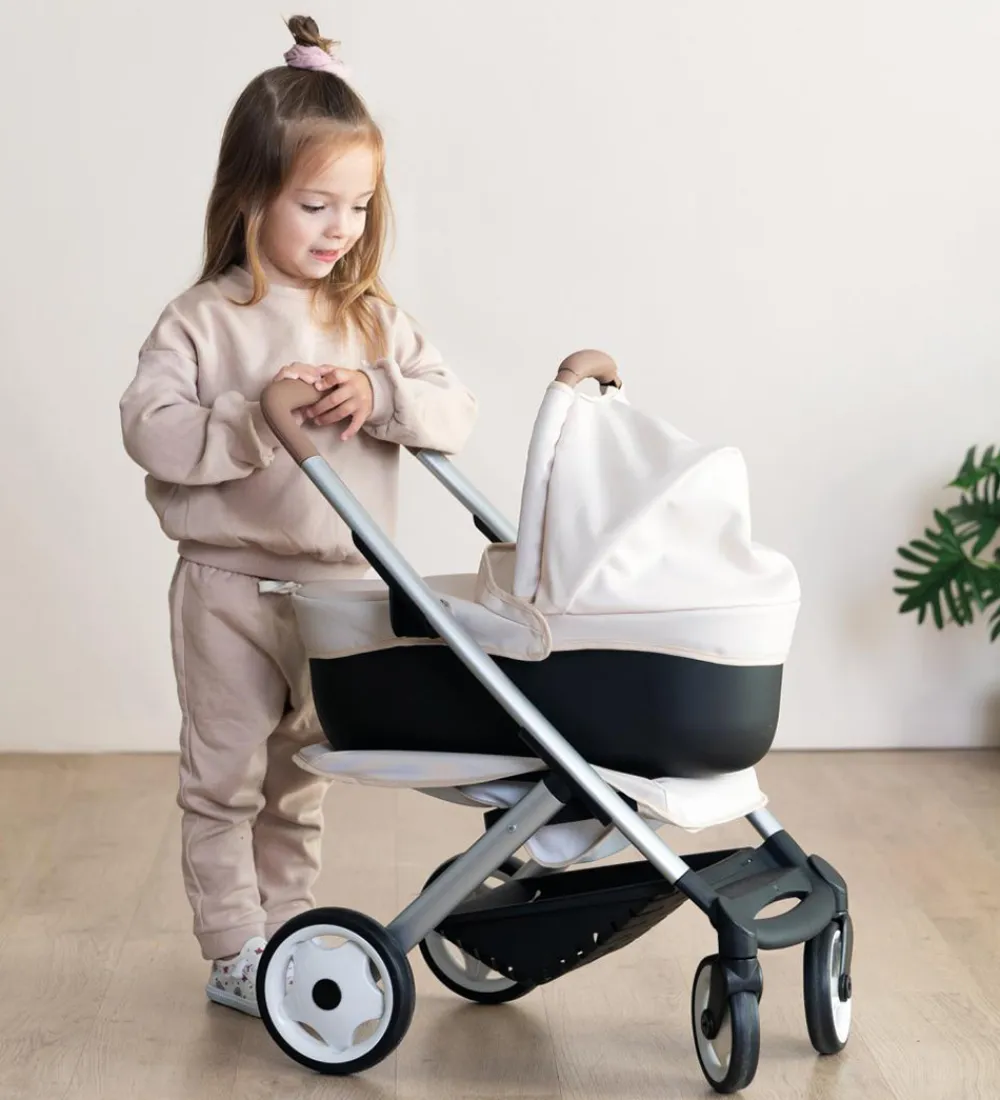 Dukker Og Tilbehør-Smoby Dukkevogn - Maxi-Cosi - 3-1 - Beige
