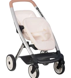 Dukker Og Tilbehør-Smoby Tvillingeklapvogn Til Dukker - Maxi-Cosi - Beige