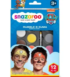 Snazaroo Sminke*Ansigtsmaling - 8 Farver - Paw Patrol Rubble & Zuma