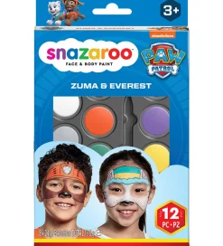 Rolleleg|Sminke-Snazaroo Ansigtsmaling - 12 Dele - Paw Patrol Zuma & Everest