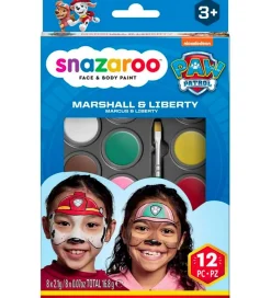 Sminke-Snazaroo Ansigtsmaling - 8 Farver - Paw Patrol Marshall & Libert